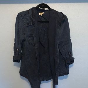 three bird nest- denim like top/blouse